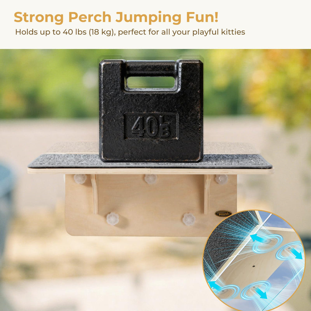 Pecute durable polyester fabric cover on cat perch for easy cleaning