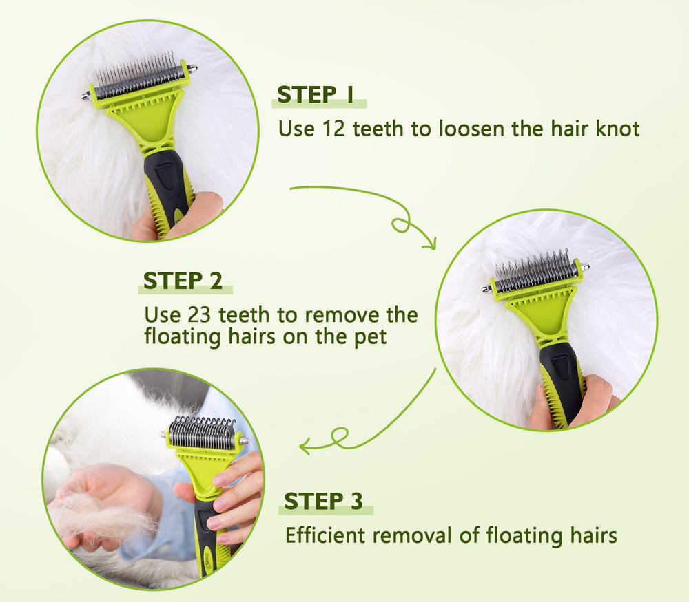 Pecute easy grooming kit shown for quick results