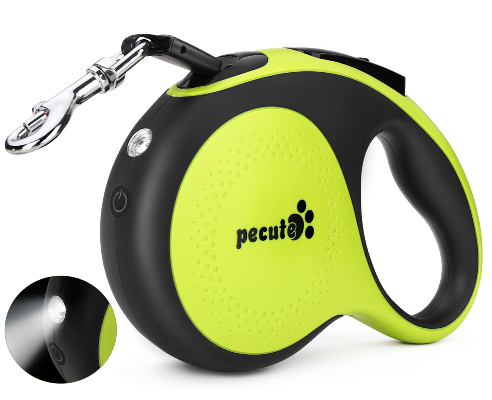 Pecute ergonomic grip leash reduces hand fatigue during walks.