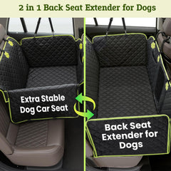 Pecute foldable elevated dog car seat offers extra passenger space while keeping pets secure.
