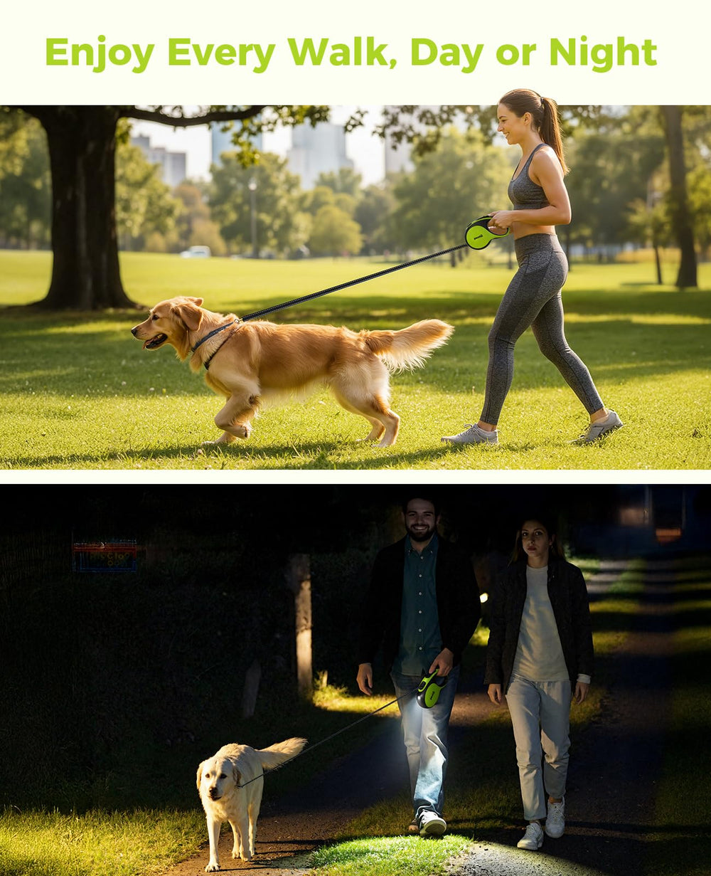 Pecute night walks with reflective rope for enhanced visibility