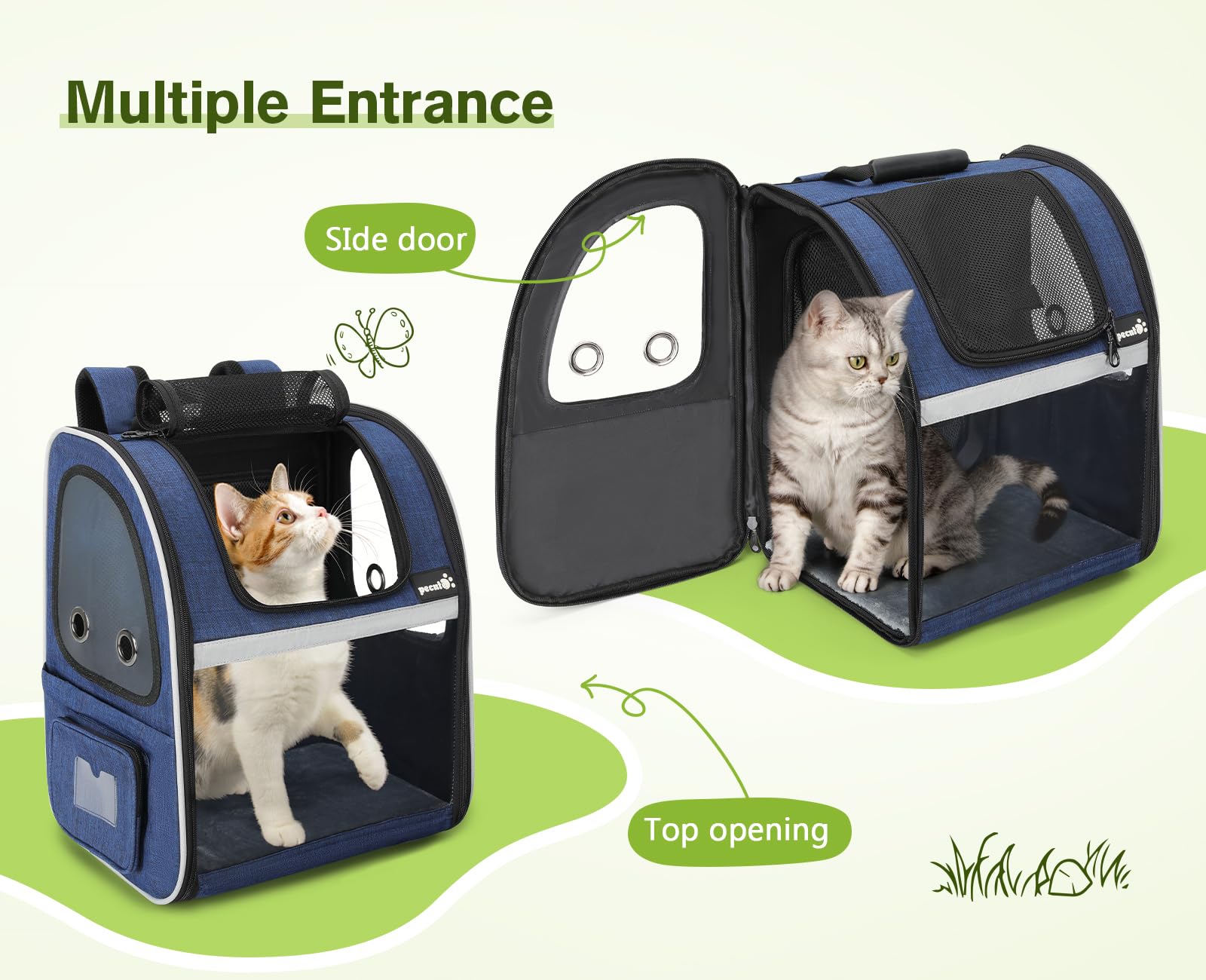 Pecute pet carrier cushion image with removable washable cover
