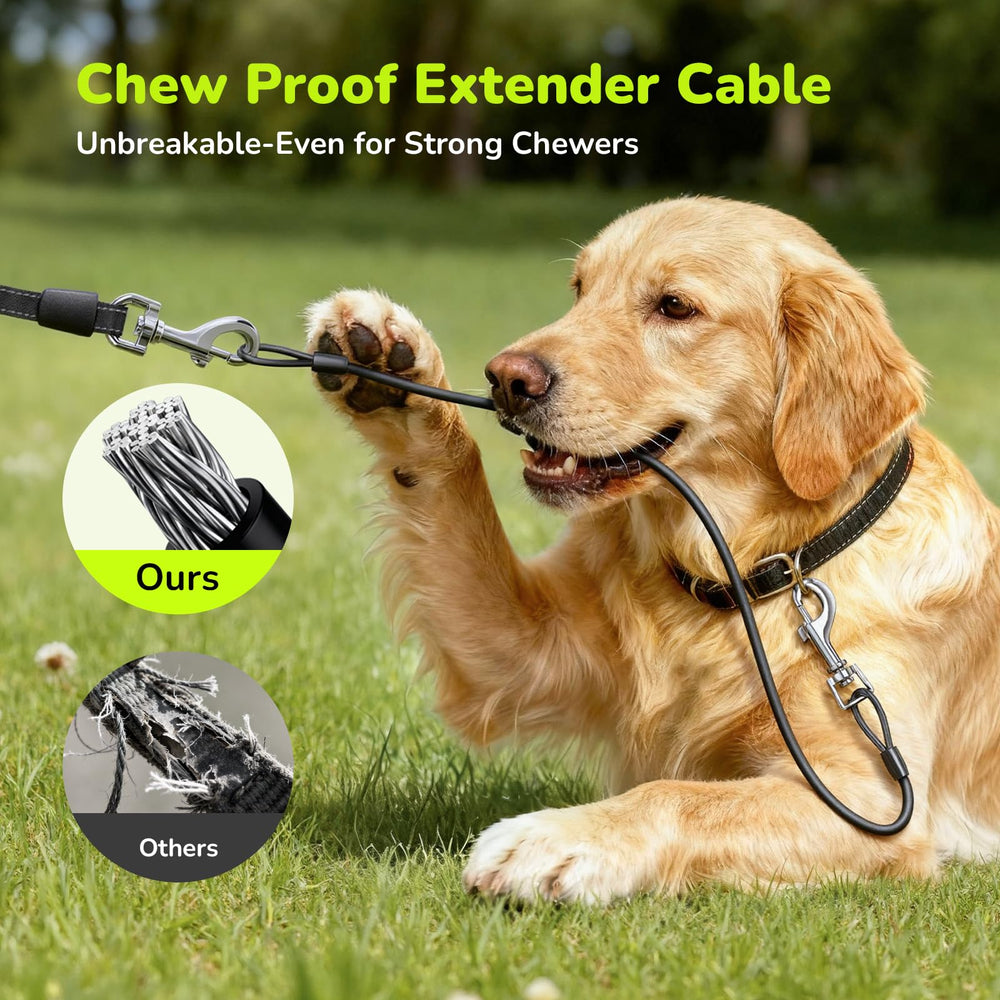 Pecute leash includes detachable poop bag dispenser for convenient cleanup.