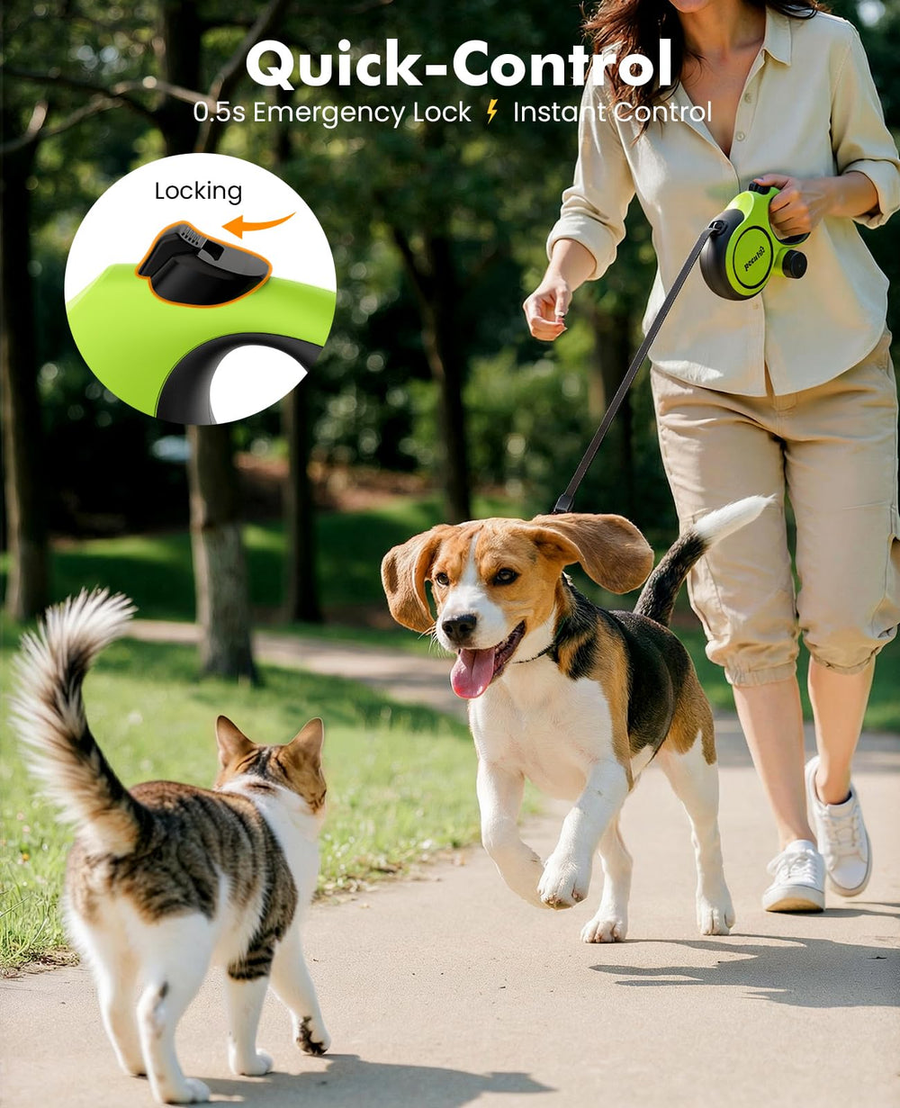 Pecute poop bag holder detached for quick cleanup on trails
