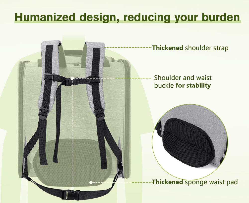 Pecut e reinforced safety features include leash and lockable zippers
