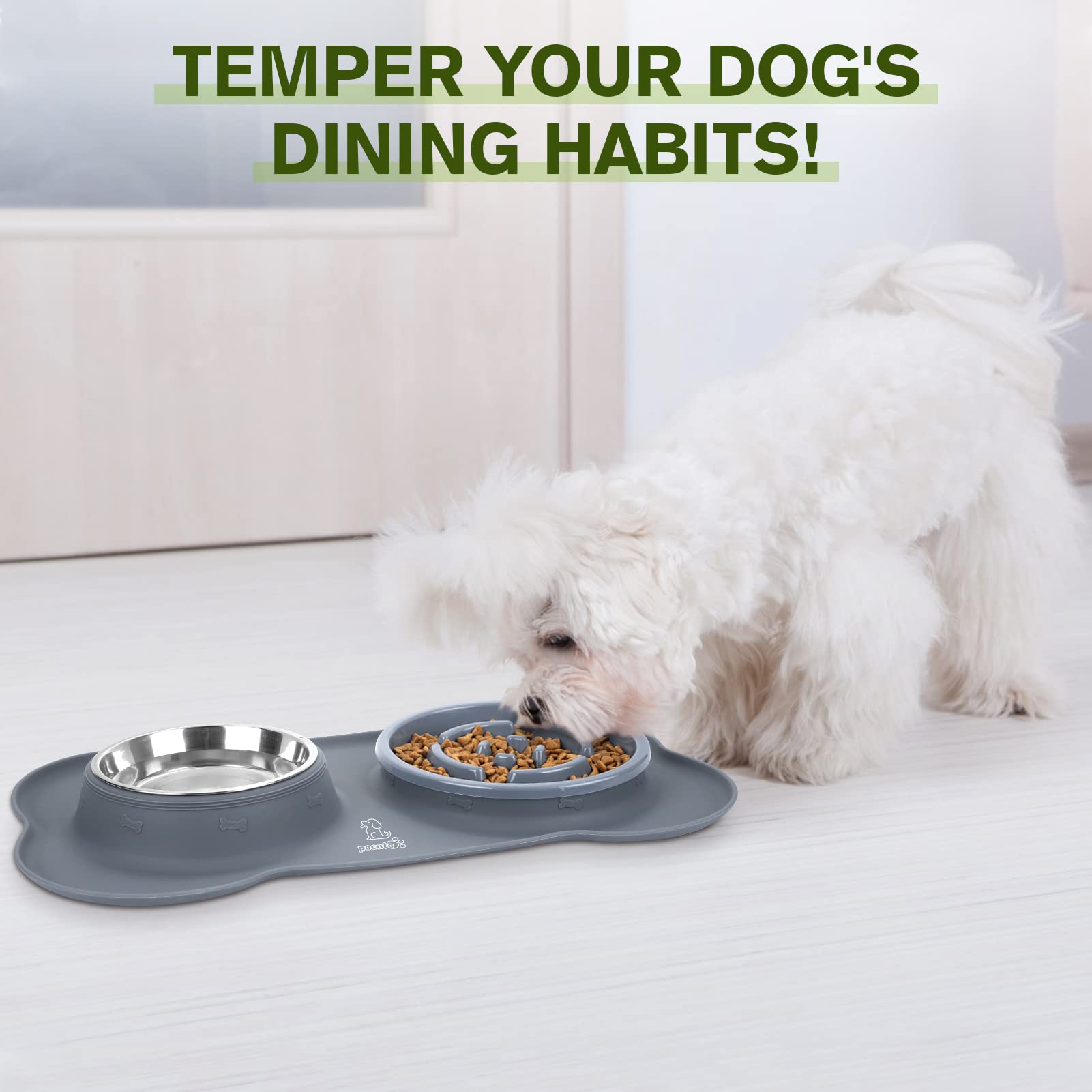 Pecute slow feeder bowl suitable for dogs and cats