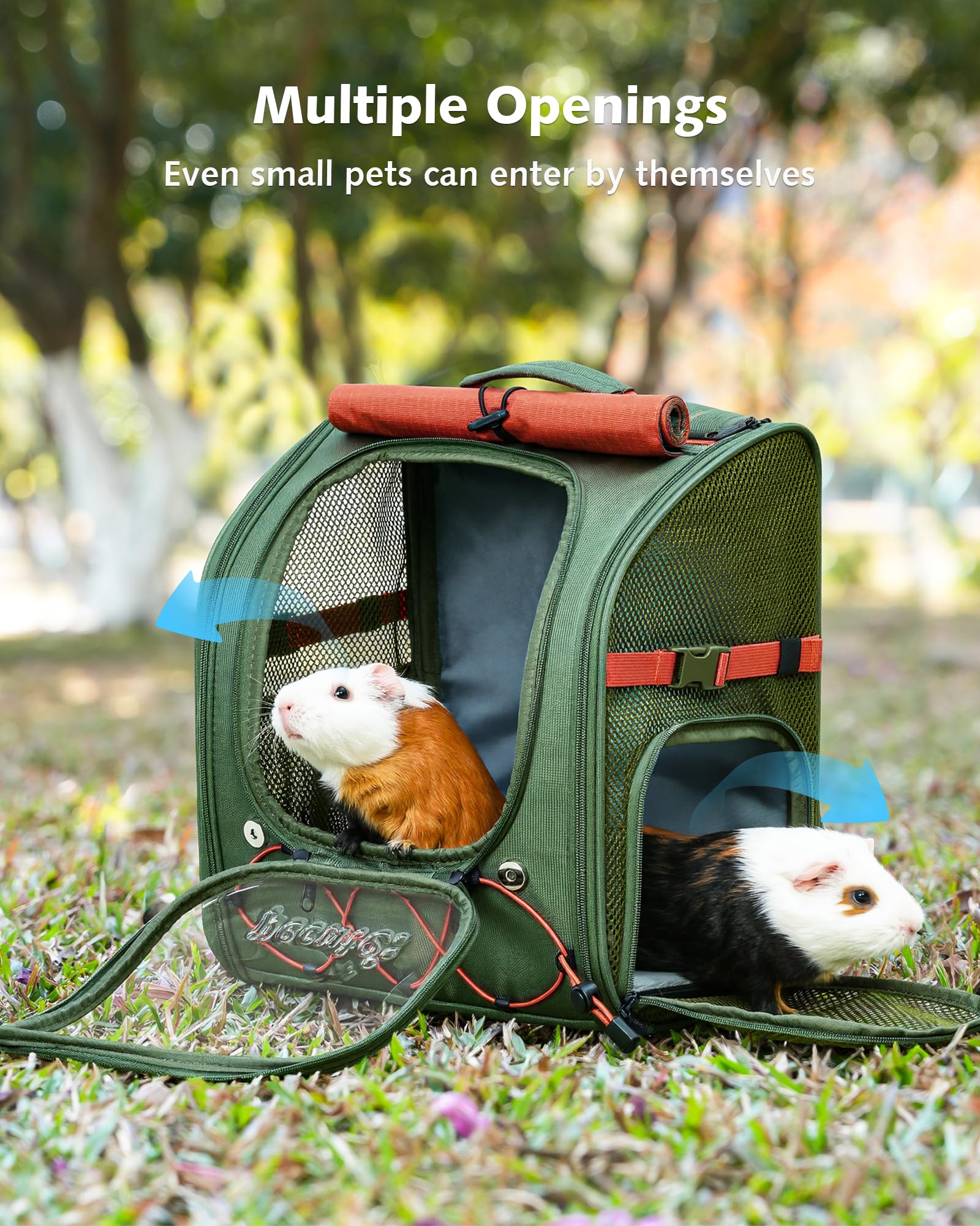Pecute ergonomic back panel supports comfortable wear on long trips.