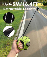 Pecute thumb lock control enables instant length adjustment during busy crossings.