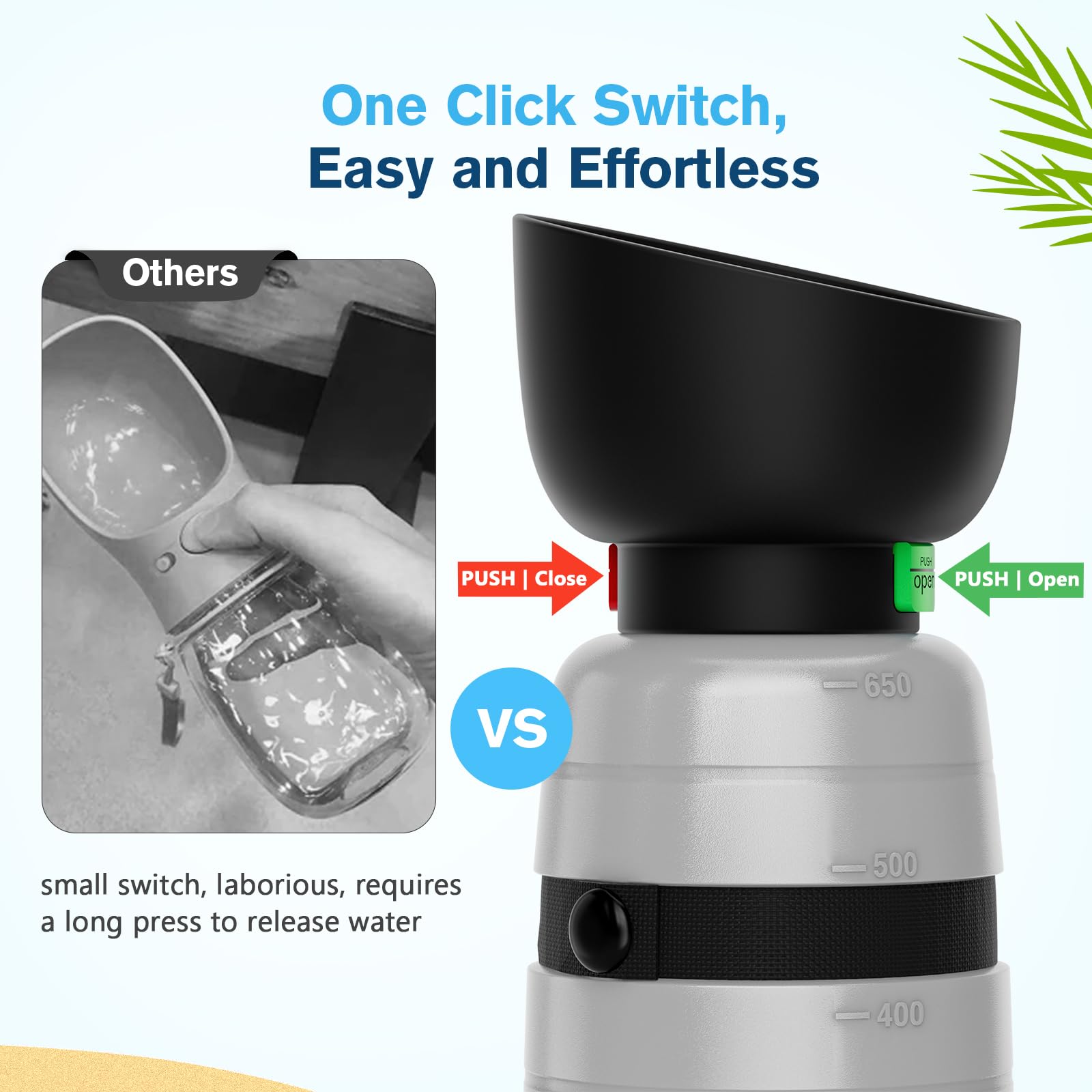 BPA-free LDPE shell balances durability with light weight.