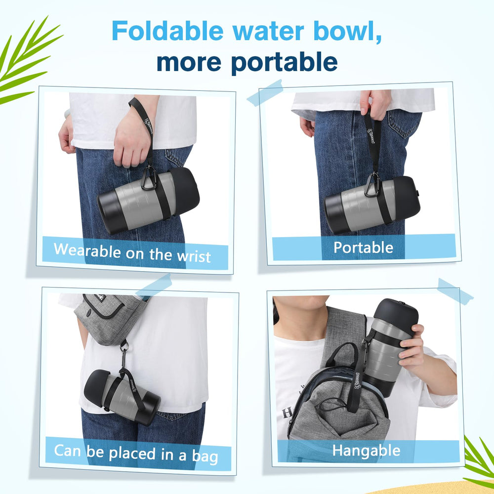 Ideal for walks, hikes, and camping with controlled water flow.