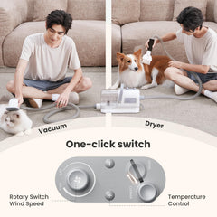 Pecute vacuum attachment palm nozzle for close brushing