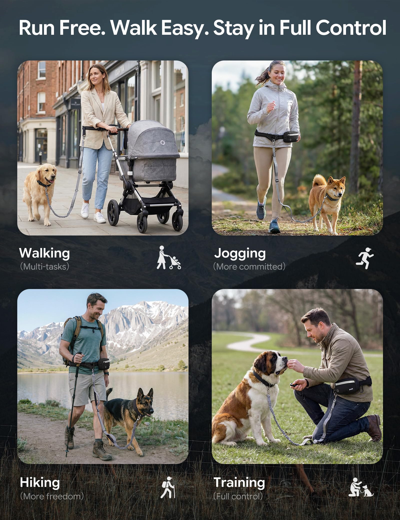 Pecute padded comfort waist pad and anti-slip design stay secure.