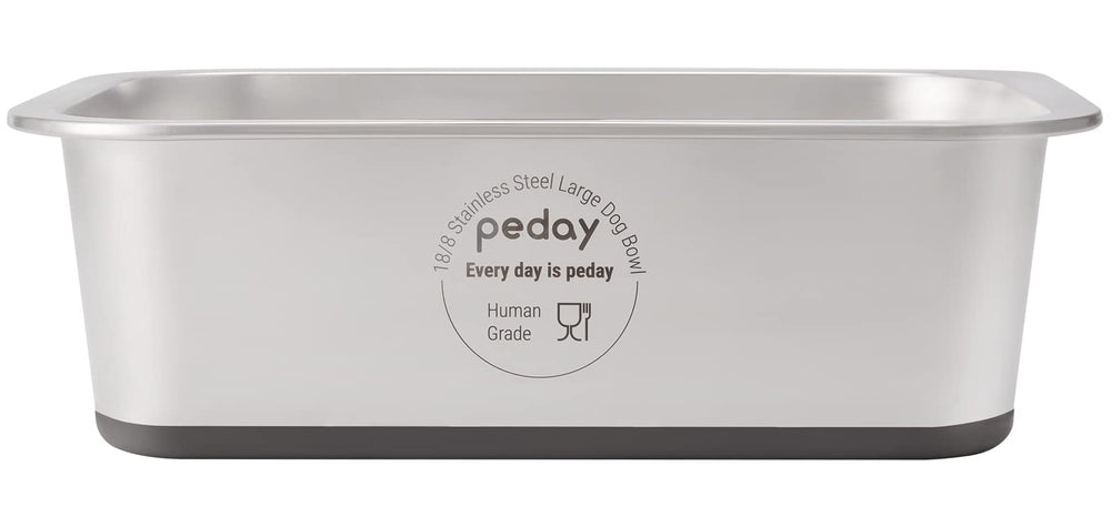 PEDAY 1.2 gallon dog water bowl top view shows large capacity for big dogs