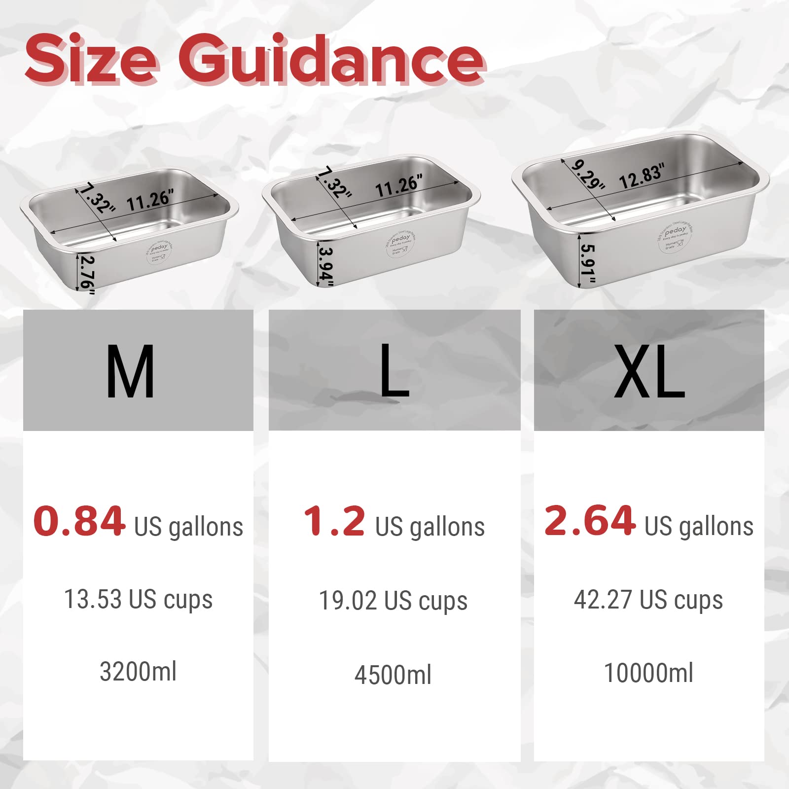 PEDAY dishwasher safe interior makes cleaning quick and straightforward after meals