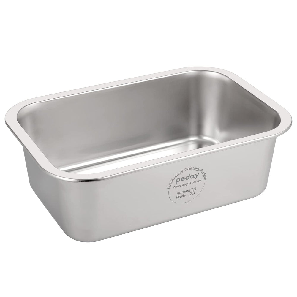 PEDAY extralarge water bowl capacity demonstrates its 2.64 gallon volume for big breeds