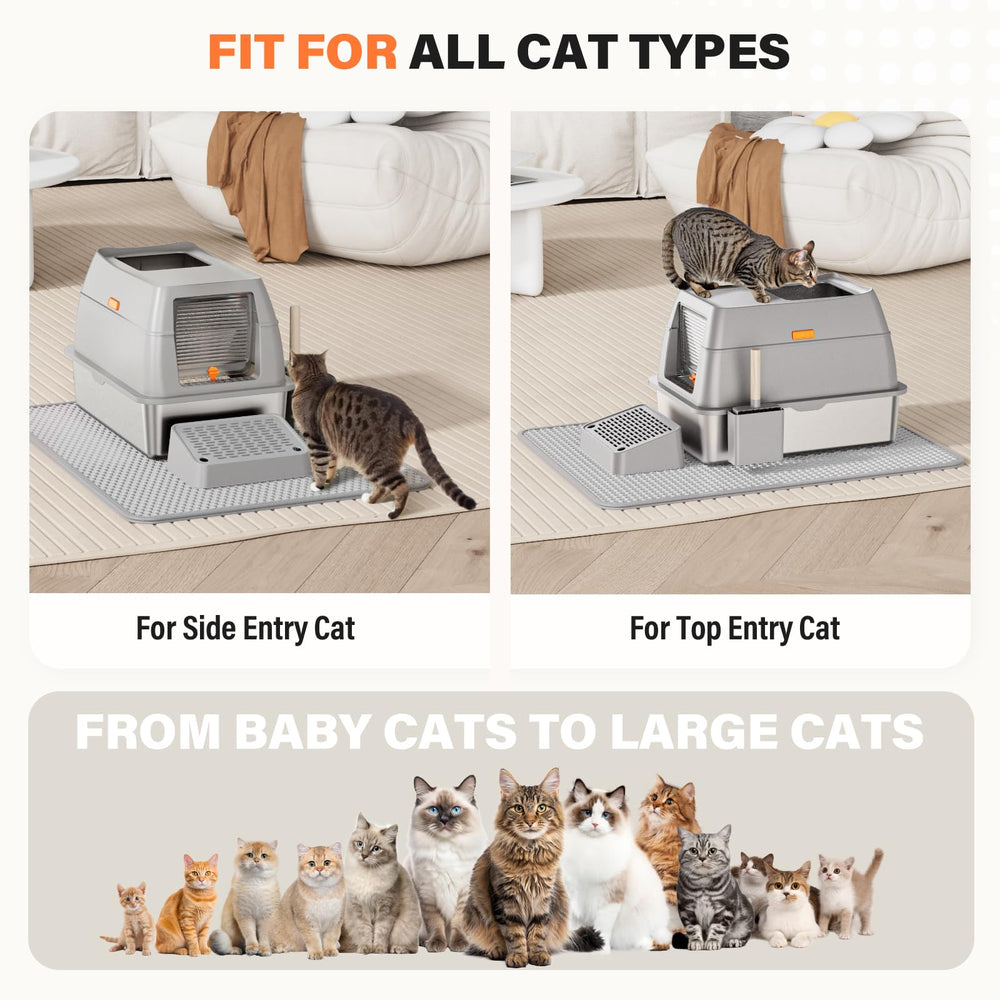 PEDIBAT easy-clean stainless steel surface minimizes residue and odor buildup.