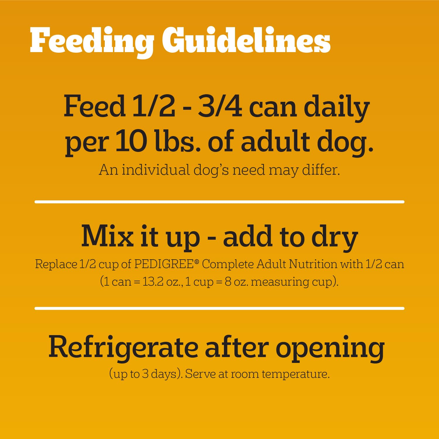 Pedigree adult-wet-dog-food-12-count-pack ready-to-serve daily meals for busy households.