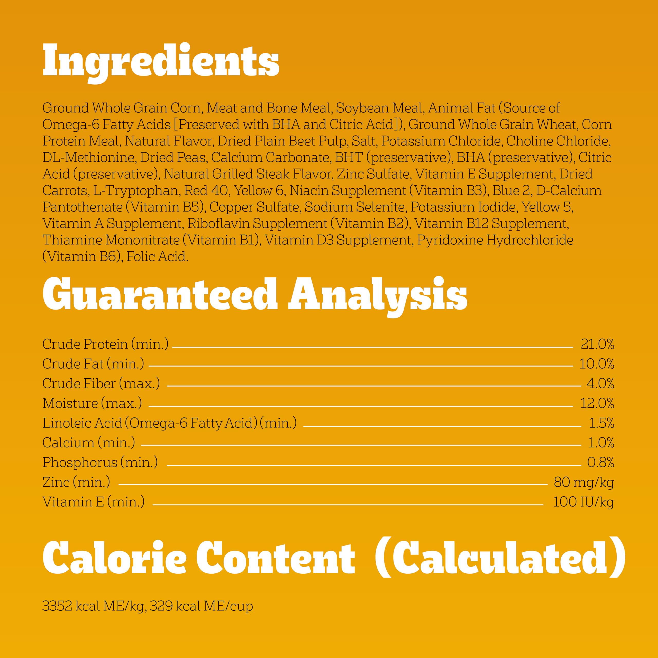 Pedigree 36 vitamins minerals amino acids closeup for vitality