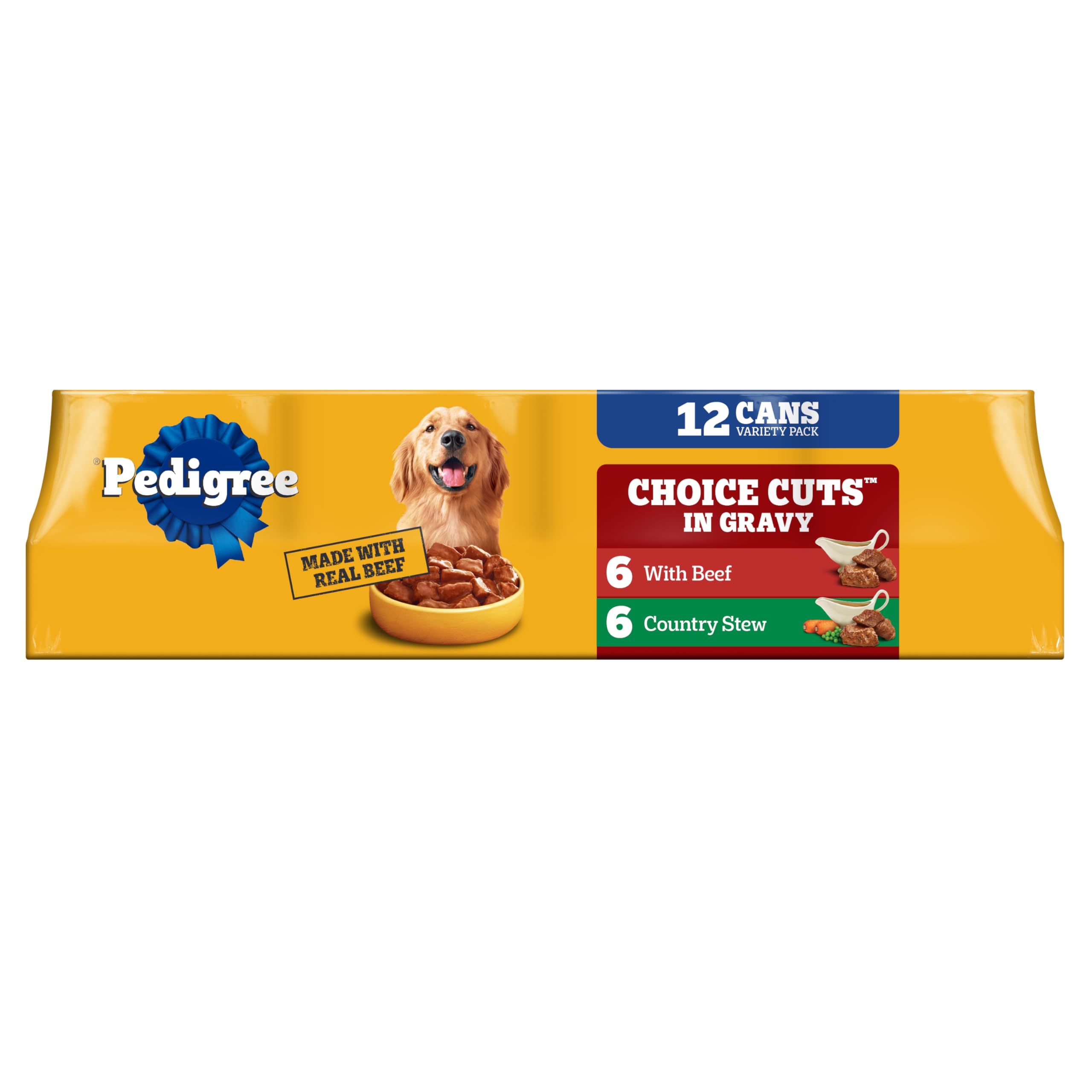 Pedigree Choice Cuts In Gravy beef country stew can for adult dogs