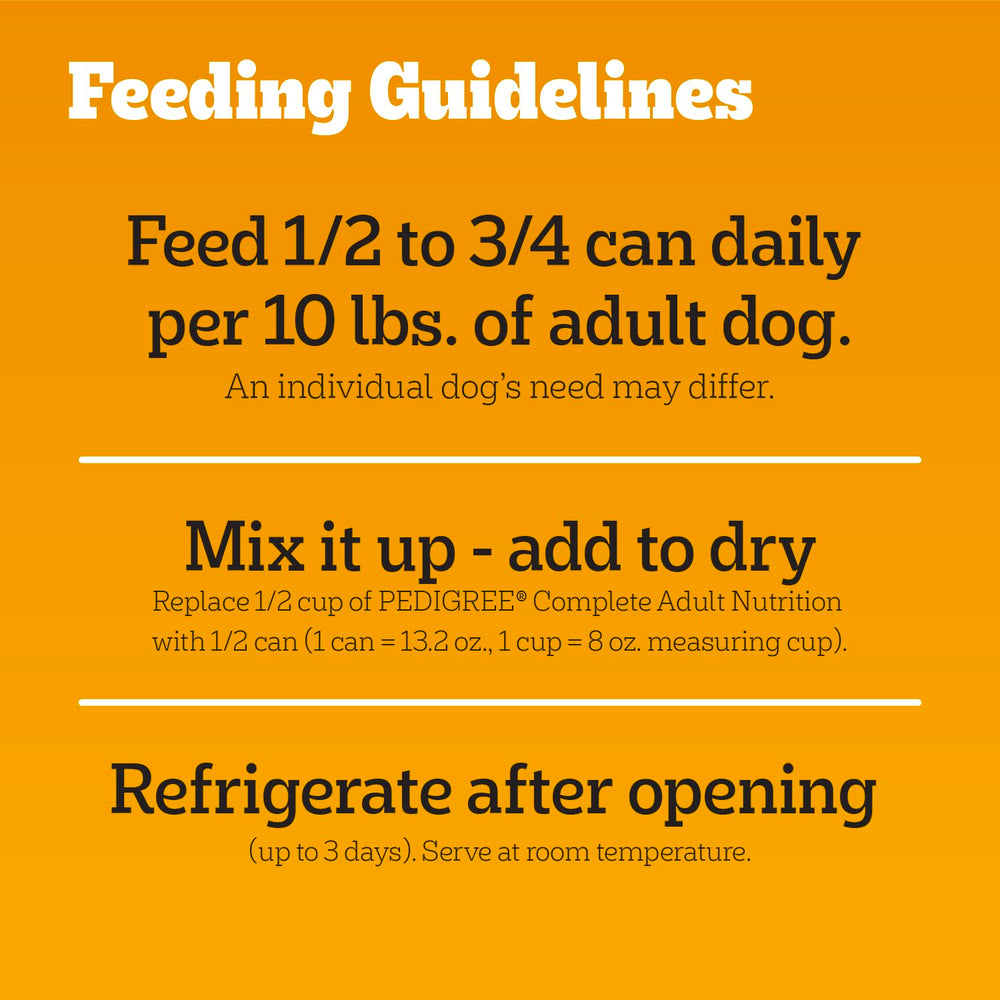 Pedigree Choice Cuts in Gravy opened can; ready to serve