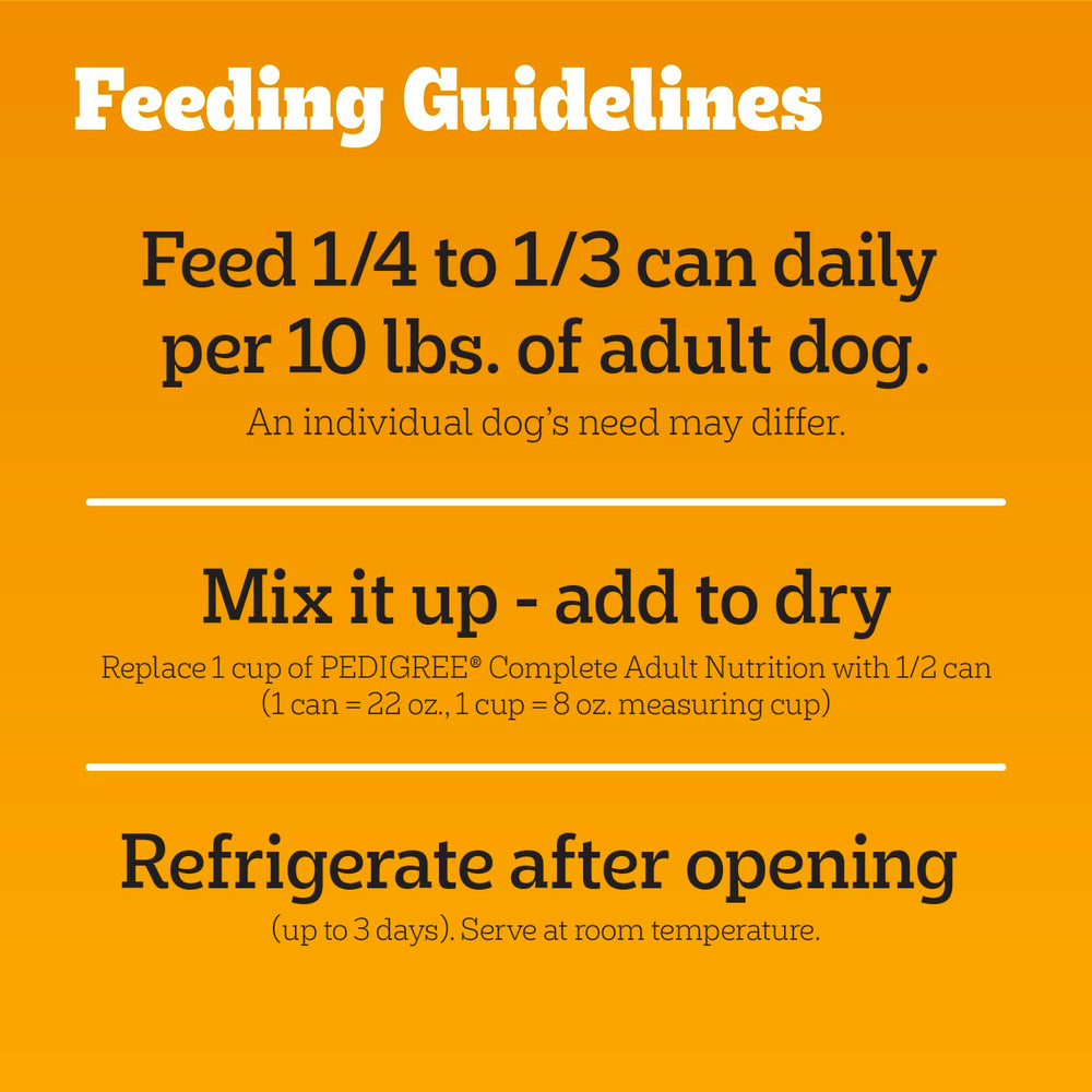 Pedigree Chopped Ground Dinner contains no added sugar or artificial flavors.