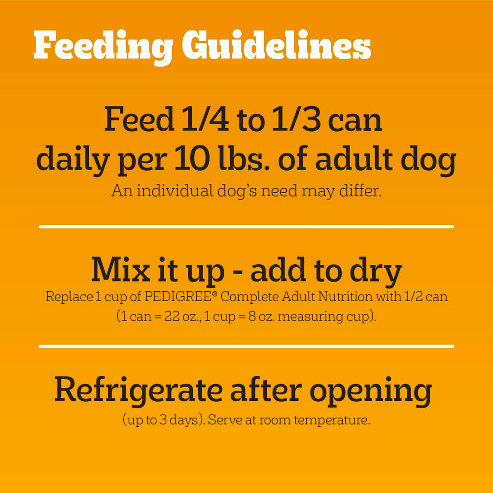 Pedigree Chopped Ground Dinner simple mealtime setup for adult dogs