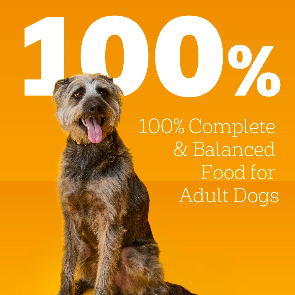Slow-cooked protein in Pedigree Chopped Ground Dinner enhances flavor, appealing to dogs.