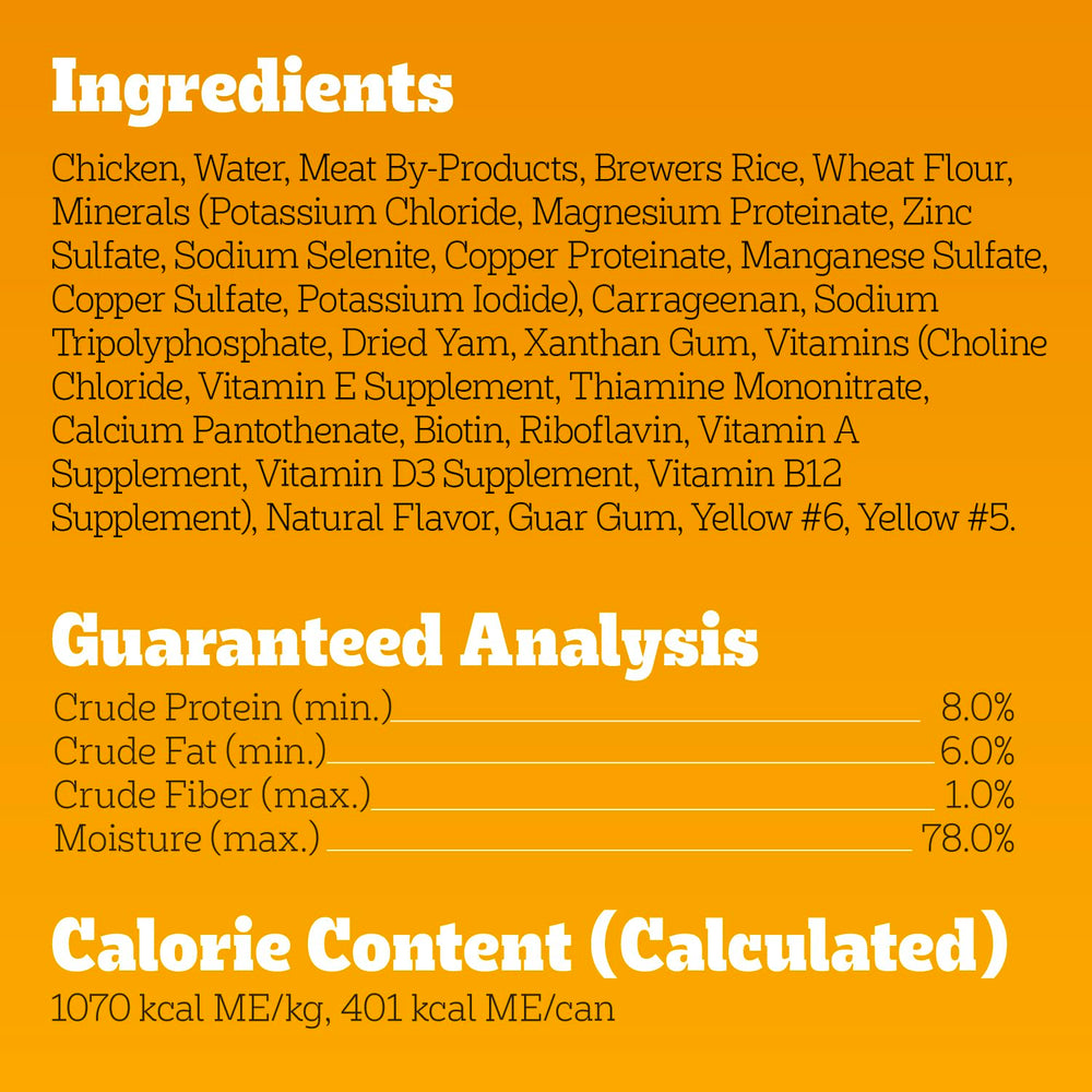 Pedigree Chopped Ground Dinner soft texture suggests easy serving