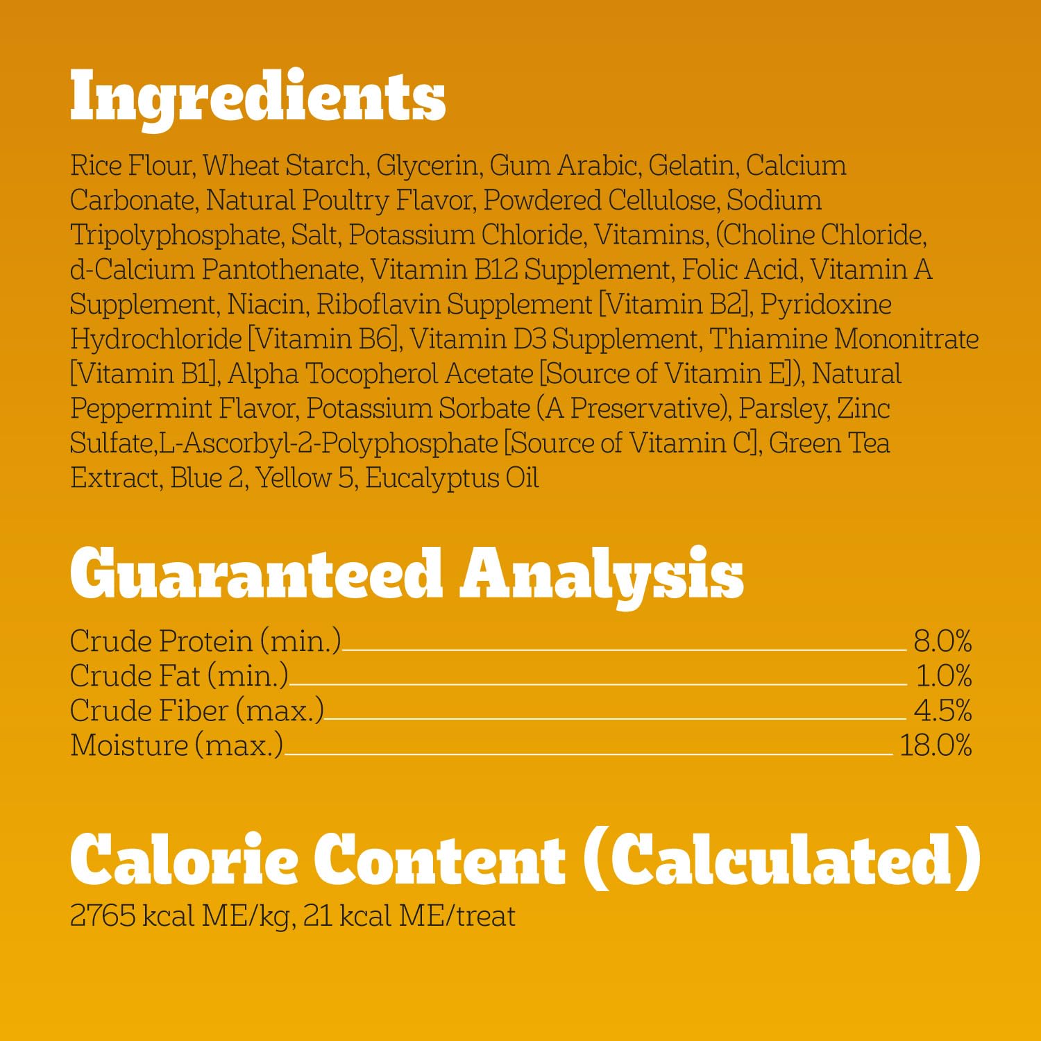 Pedigree Dentastix small breed formula suited for daily use.