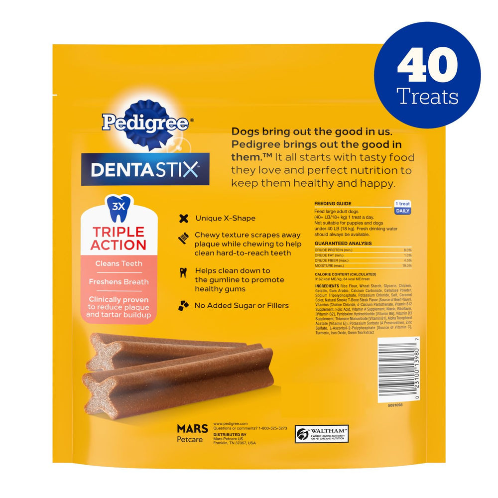 Pedigree Dentastix large dog dental care routine as part of daily care