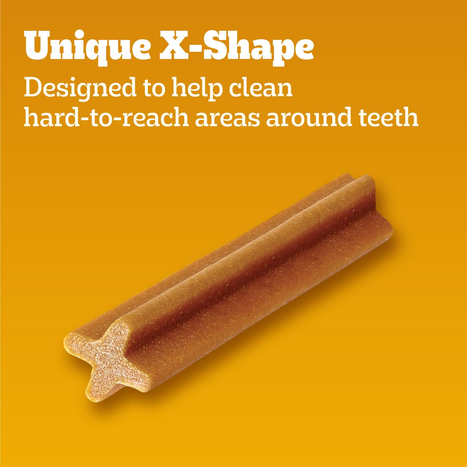 Pedigree Dentastix Original close-up with savory aroma and texture.