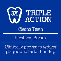 Pedigree Dentastix x-shape design shown helps scrape plaque while chewing.