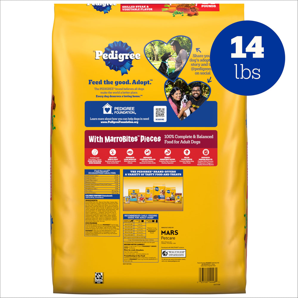 Pedigree kibble with prebiotic fiber supports healthy digestion
