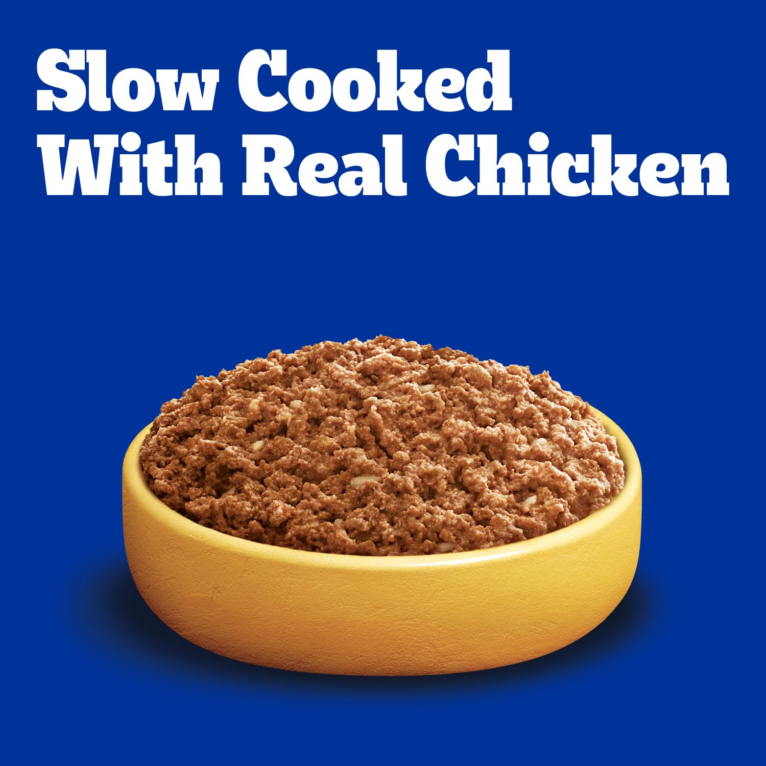 Gravy pours over Pedigree High Protein to tempt adult dogs.