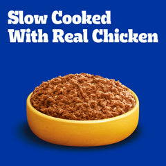 Gravy pours over Pedigree High Protein to tempt adult dogs.