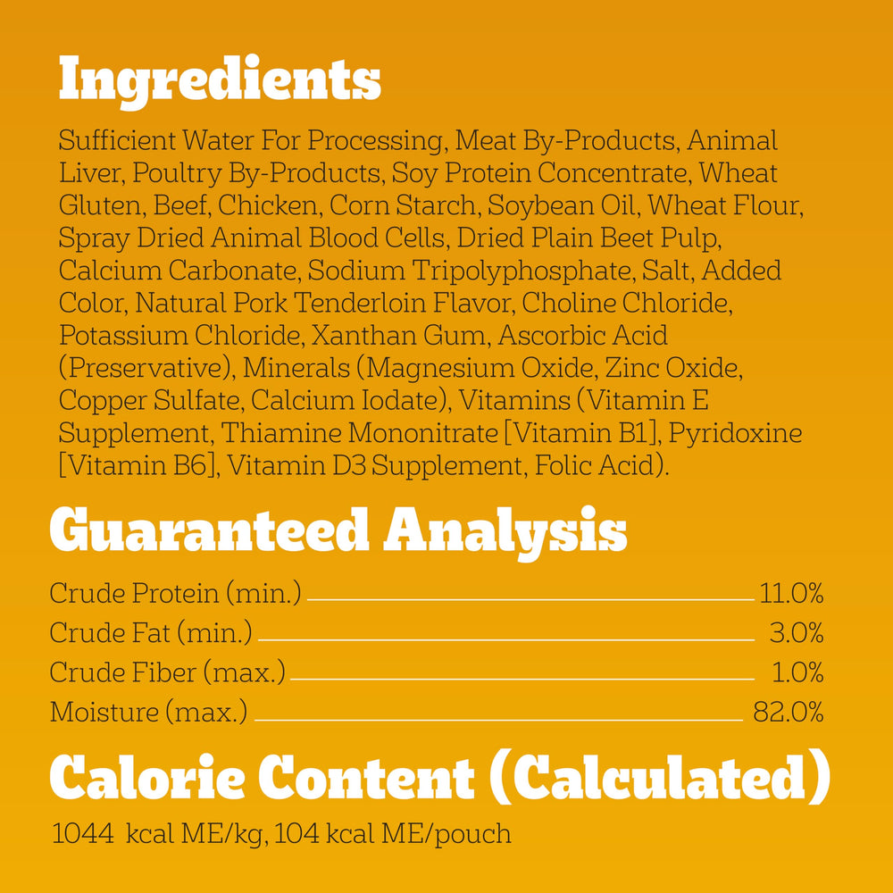 Pedigree High Protein served over kibble, demonstrates mix-and-match meals