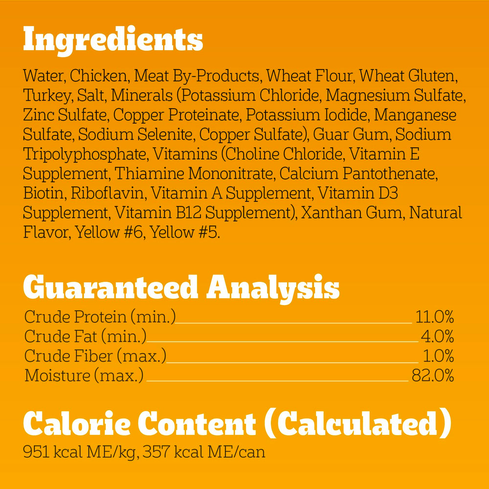 Pedigree made-in-USA ingredients tag highlights quality sourcing and trust.