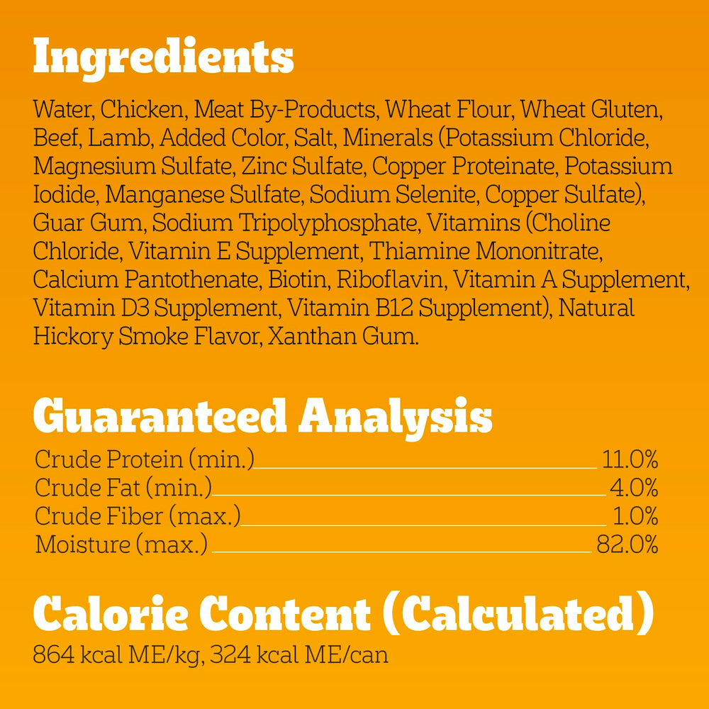 Pedigree made in USA label on canned dog food