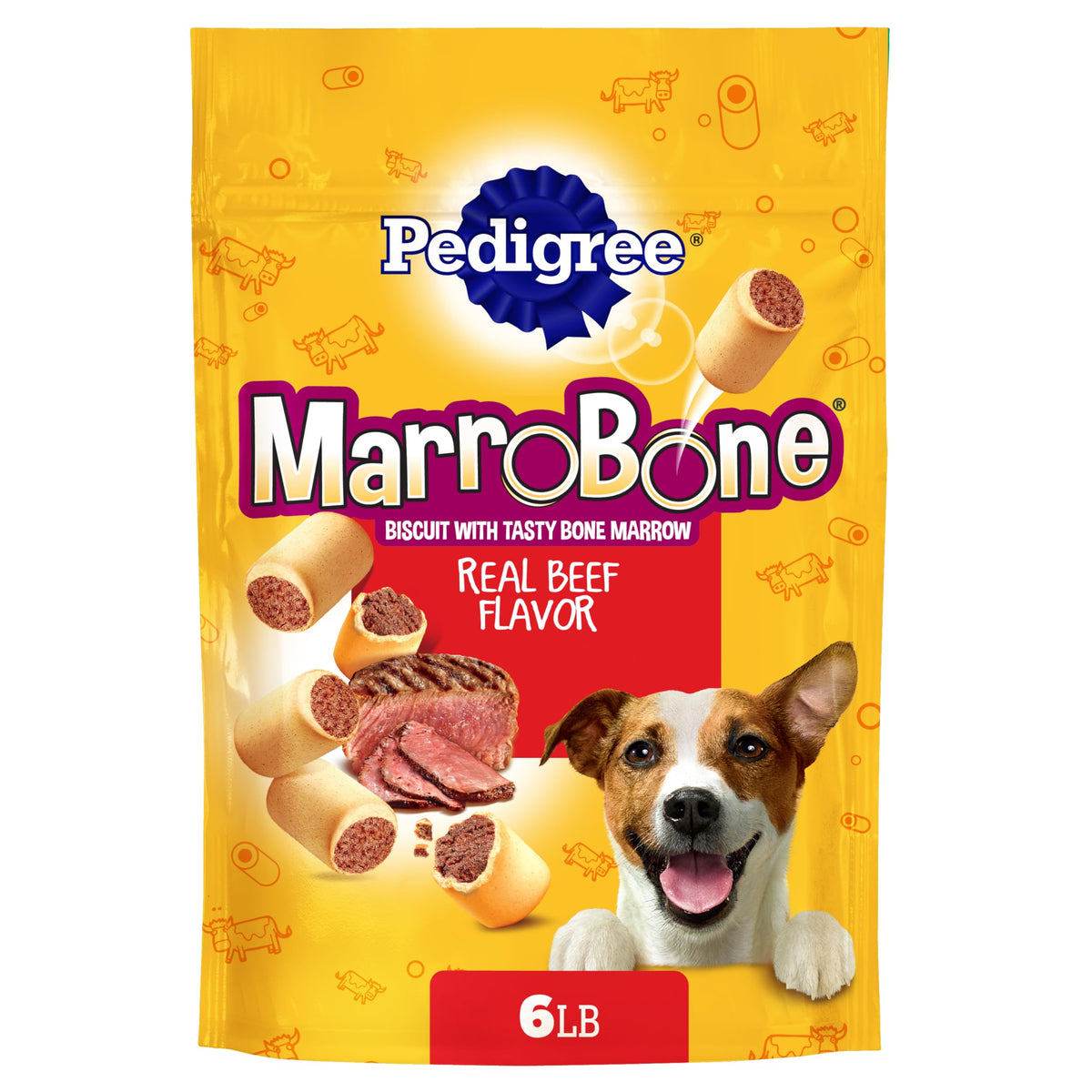 Pedigree MarroBone beef bone marrow treats for small dogs, perfect for training rewards.