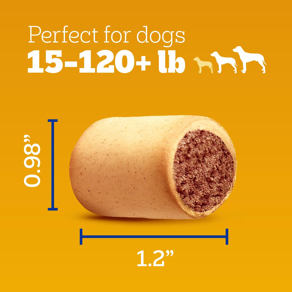 Pedigree MarroBone resealable 6 lb bag keeps treats fresh.