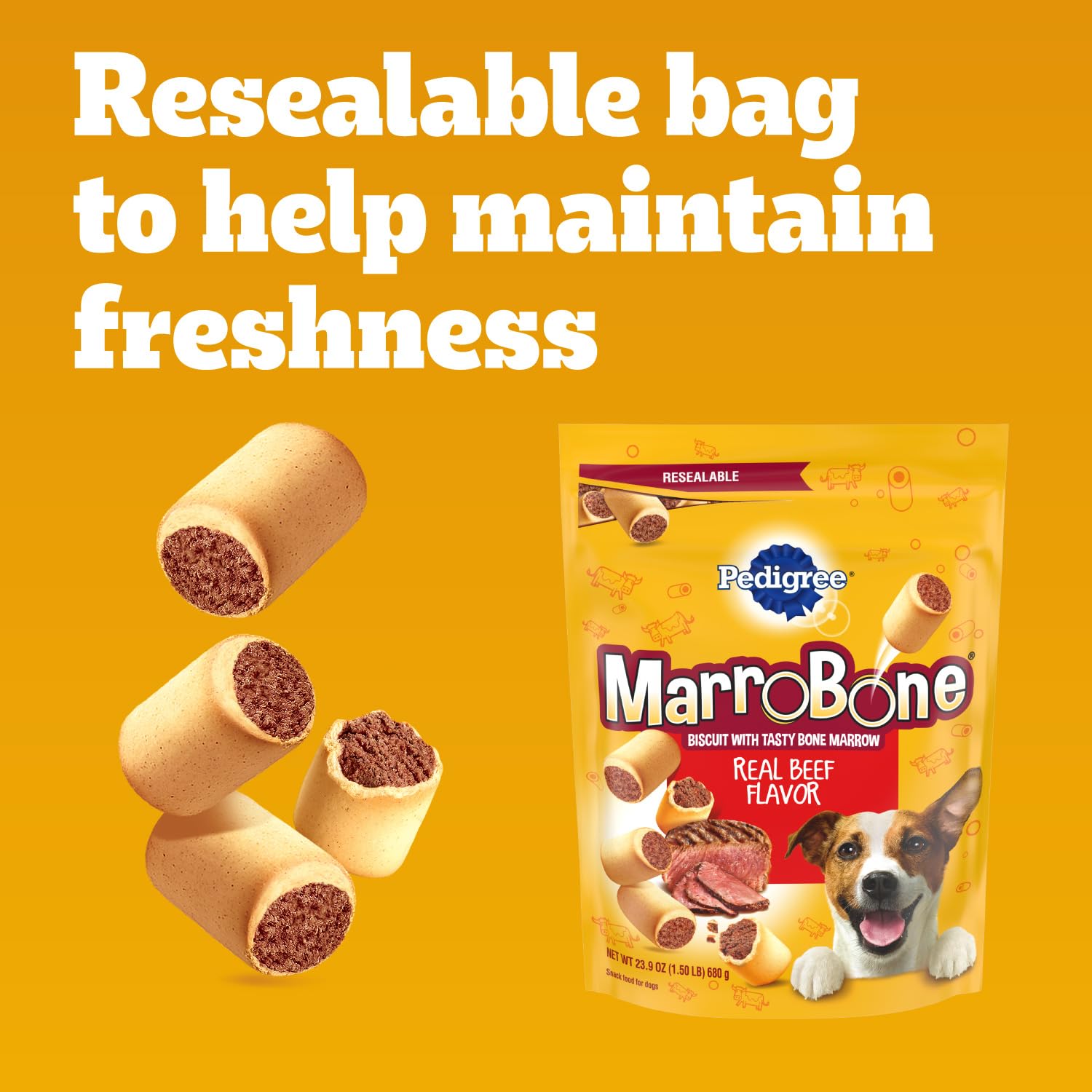 Pedigree MarroBone developed with Waltham Science for trusted nutrition.