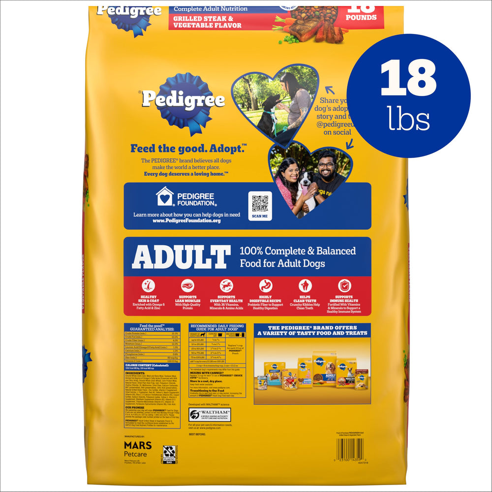 Pedigree No artificial flavors or sugars closeup of natural taste