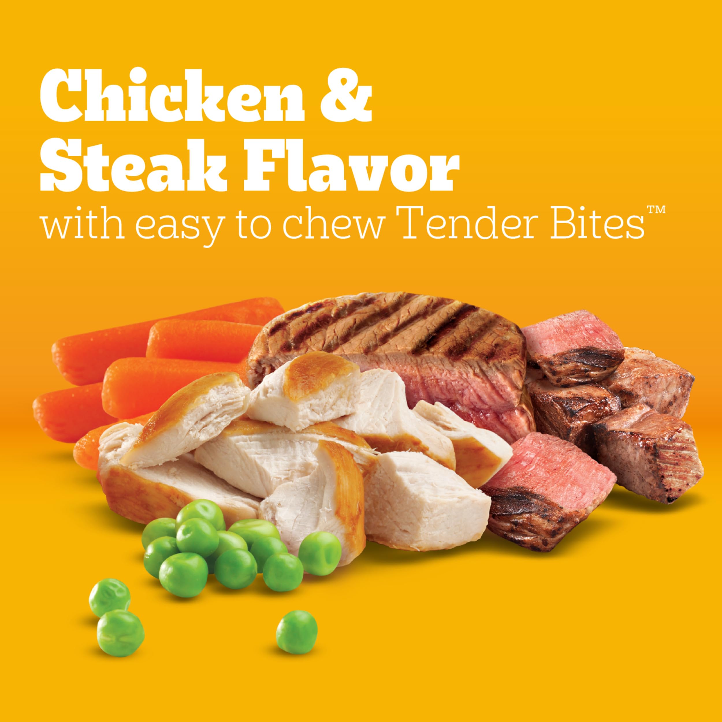 Pedigree Tender Bites serving bowl highlighting small breed meal