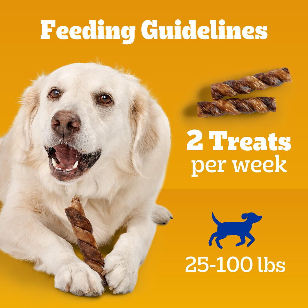 Pedigree Twisty Chews four-pack bundle ready for treat time