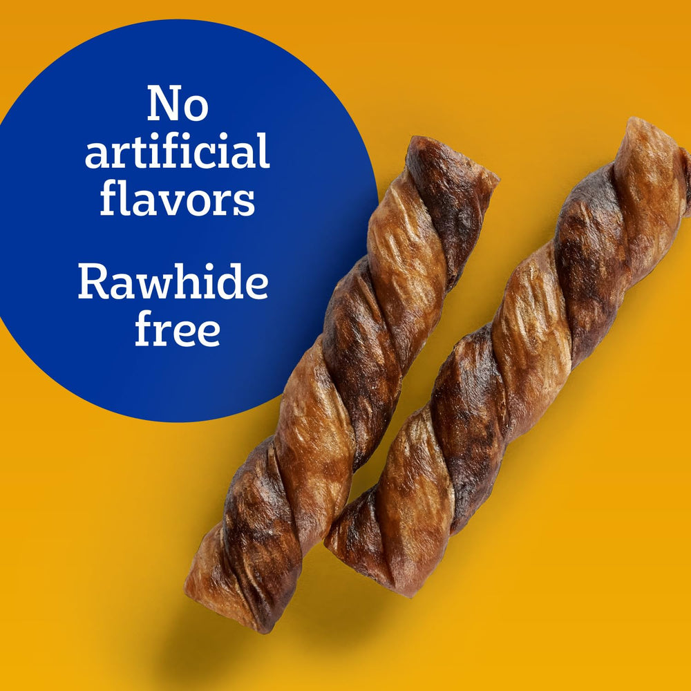 Pedigree Twisty Chews four pouch package showing value and convenience