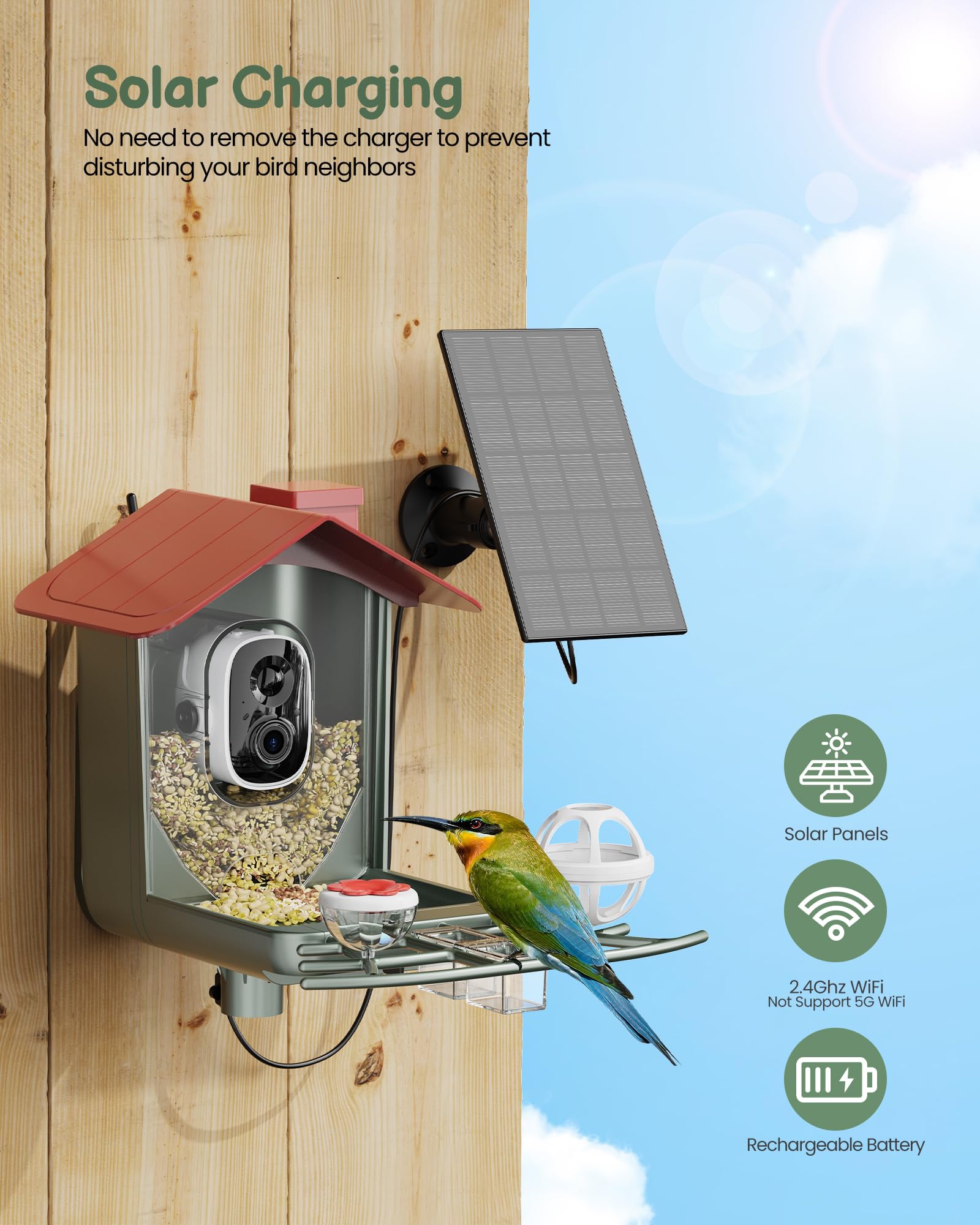 PEEIPM Wifi Sharing Bird Neighborhood connects you to fellow bird lovers.