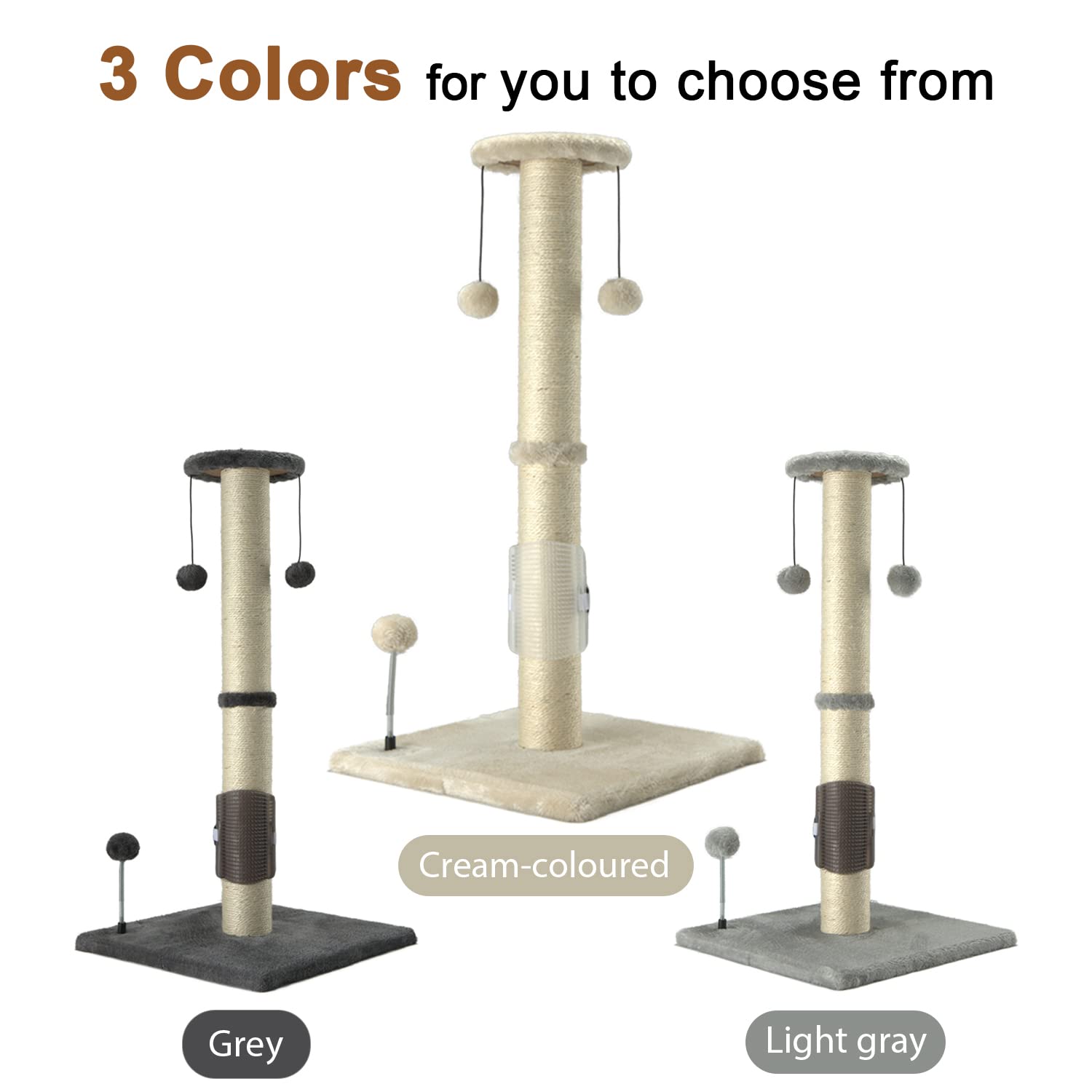 PEEKAB indoor-cat friendly post supports long-term play from kittens to adults.