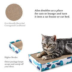 Peekab cat-scratcher-cardboard-bed — doubles as a comfortable lounge for cats.