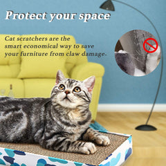 Peekab cat-scratcher-cardboard-catnip — includes catnip to attract playful cats.