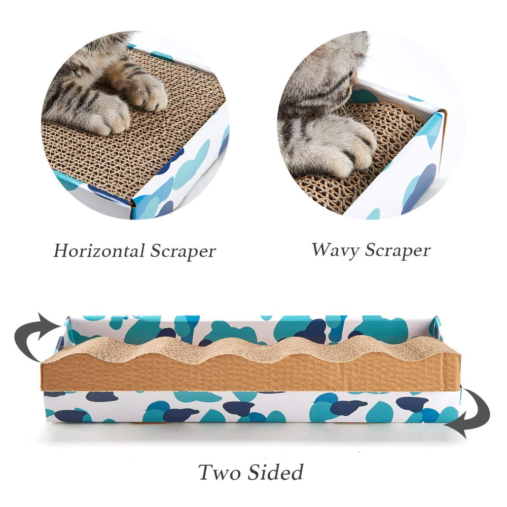 Peekab cat-scratcher-cardboard-durable — high-density board protects furniture.